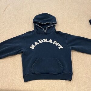 MadHappy Navy Hoodie Sweatshirt
